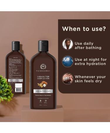 The Man Company Body Lotion For Extra Dry Skinshea Butter & Oats24 Hours Moisturisingabsorbs Quicklyrejuvenates & Upliftssls & Paraben-Free - 200Ml - Buy Online on GoSupps.com
