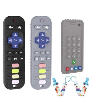 JIECH Remote Teether Toys for Babies & Phone Teether Toys for Babies