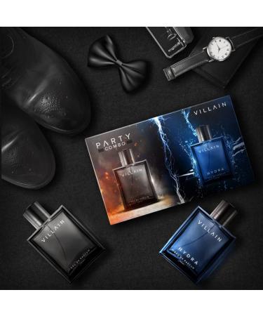 Luxury Villain Party Combo | Luxury Perfume For Men Perfume Combo Pack of 2 Premium 100 Ml EachDP Men Classic & Hydra EDP Perfumes Combo Pack of 2 Premium Long Lasting Perfume for Men 100 Ml Each - Buy Online on GoSupps.com