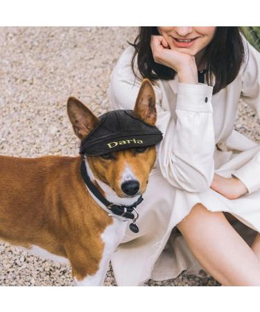 Personalized Dog Baseball Cap - Adjustable Custom Dog Hat with Ear Hole - Embroidered Golf & Sun Cap - Perfect Dog Accessory Gift - Buy Online on GoSupps.com