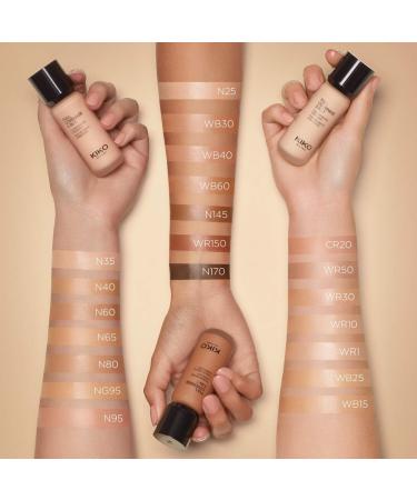 KIKO Milano Full Coverage 2-In-1 Foundation & Concealer 15 - Wb 25 | Warm Beige 25 - Superior Coverage - Buy Online on GoSupps.com