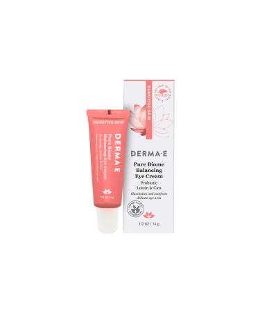 DERMA-E Pure Biome Balancing Eye Cream   Intensive Under Eye Puffiness and Dark Circle Treatment   Anti-Aging Eye Cream Illuminates and Comforts Sensitive Eye Area  0.5 Oz - Buy Online on GoSupps.com