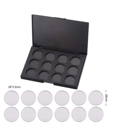Buy Allwon Empty Magnetic Eyeshadow Palette - 12pcs 26mm Round Metal Pans for Professional Makeup | International Shipping Available - Buy Online on GoSupps.com