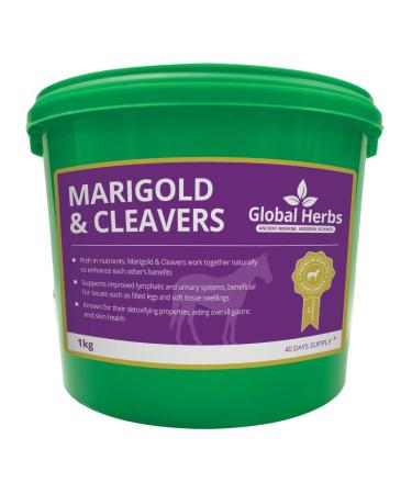 Global Herbs Marigold and Cleavers for horses 1kg - Buy Online on GoSupps.com