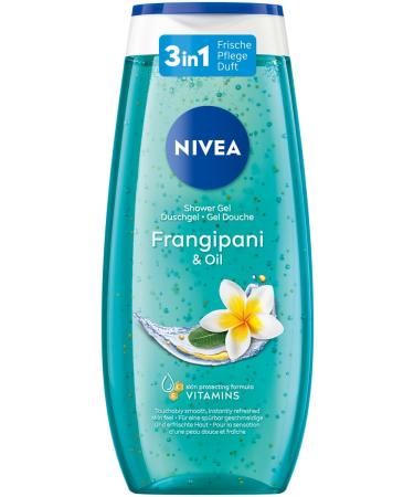 Nivea Frangipani & Oil shower gel (250 ml) pH -skin -neutral care shower with an invigorated france after frangipanibl tz pampering shower with nourishing oil beads 250 ml (1 Pack) Frangipani & Oil - New version - Buy Online on GoSupps.com