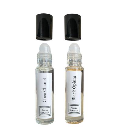 Perfume Sampler Set Woman - Perfumed Body Oil Mini Perfume Rollerball Fragrance Oil Small Perfume Samples Travel Size Cologne 2 pc Duo (Set #8)