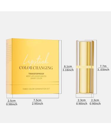 Rouge L vres Changeant de Couleur - Brillant L vres Longue Tenue Changement de Couleur - 3 Pi ces de Produit de Maquillage pour Hydratant et Anti Trace pour les Femmes au - Buy Online on GoSupps.com