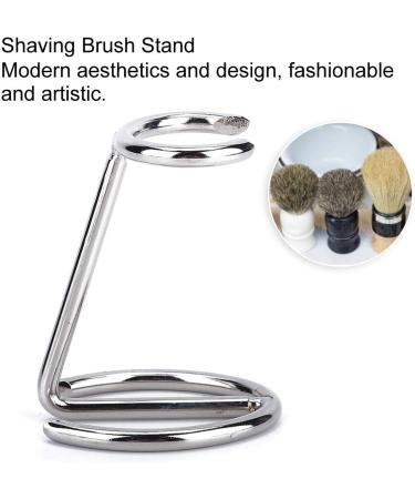 Stainless Steel Shaving Stand for Men's Razor and Brush - Ideal for Home, Salon, and Travel Use - Compatible with Various Razor Types and Sizes - Buy Online on GoSupps.com
