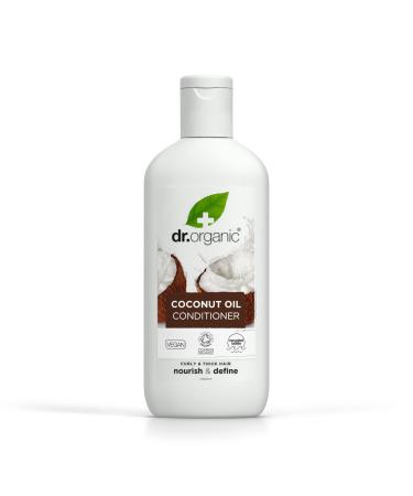 Dr Orghanic coconut oil conditioner normal and dry hair natural vegan animal test-free paraben- & SLS-free recyclable & from the sea bound plastic certified organic 265ml - Buy Online on GoSupps.com