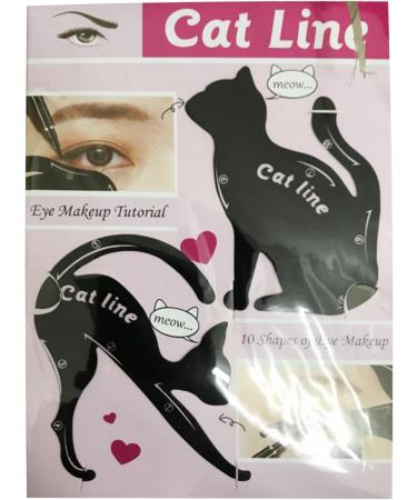 2Pcs Eyeliner Stencils Perfect Winged Tip Look Eyeshadow Guide Template Tool Eye Makeup Tool Easy to Use at Home Eyeshadow Guide Template - Buy Online on GoSupps.com