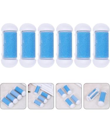Minkissy 6-Pack Foot Grinder Roller Heads - Replacement Accessories for Electric Foot Care Tools - Frosted Plastic Foot Filler Heads - Buy Online on GoSupps.com