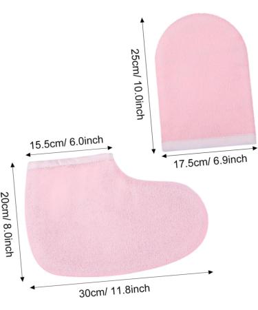 POPETPOP 4 Pairs Paraffin Wax Bath Mitts Paraffin Wax Warmer for Hands and Feet Paraffin Wax Mitts and Booties Simple Beauty Gloves Simple Beauty Foot Cover Gloves Beauty - Buy Online on GoSupps.com