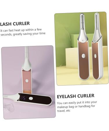 FRCOLOR Heated Eyelash Curler - 2pcs Makeup Kit for Perfect Lashes | Quick Heating Electric Lash Tool & Mascara for Women - Buy Online on GoSupps.com