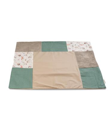 ULLENBOOM DICATION PROTECTION 75x85 cm Waldfreunde (Made in EU) - removable cover for changing pads 85x75 baby cover for diaper pad made of cotton wrap train for changing table
