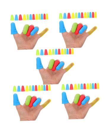 FRCOLOR 60 Pcs Silicone Finger Cot Finger Accessory Multi-Function Finger Protector Small Finger Small Finger Cot Non-Slip Finger Home Supplies Compact Finger Cover