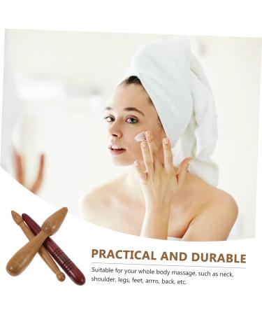 Gleavi Wooden Massage Tools Set - 3 Manual Guasha Tools for Face & Body Massage - Premium Wood Massage Board & Point Massager for Home Use - Buy Online on GoSupps.com