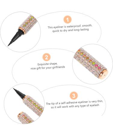 DOITOOL Waterproof Eyeliner 1pc Eyeliner Fake Eyelashes Fake Lashes Eye Lining Pen Makeup Accessory Full Diamond Retouching Pen 1 count (Pack of 1) As Shown - Buy Online on GoSupps.com