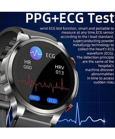 Smart Diabetic Watch: Glucose Monitor & Fitness Tracker for Men and Women - Silver - Buy Online on GoSupps.com