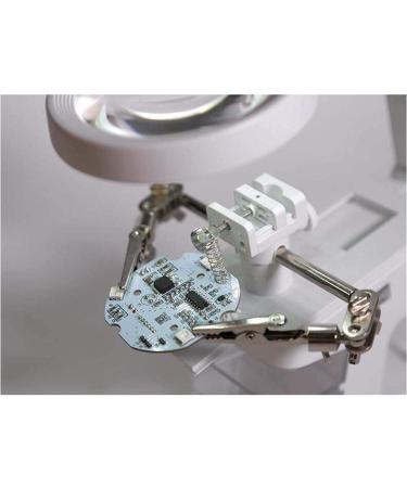 Desktop LED Illuminated USB Auxiliary Clip Welding Repair Reading Multifunctional High Power Double Lens Magnifier - Buy Online on GoSupps.com