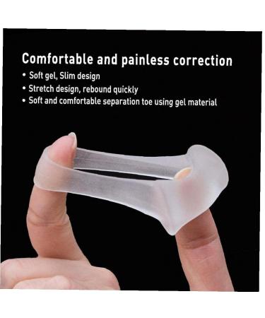 2pcs Toe Silicone Bunion Guard Foot Care Orthopedic Toe Separators Finger Toe Separator Correction Pad Foot Care Tool - Buy Online on GoSupps.com