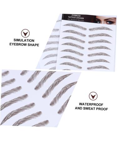 MAGICLULU 4pcs Eyebrow Stickers Semi Permanent Eyebrow 6d Eyebrows Imitation Eyebrow Water Proof 3d Cosmetic - Buy Online on GoSupps.com