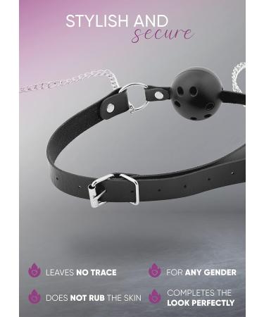 Adjustable Mouth Ball & Breast Clips for Role Play | Non-Piercing Breathable Mouth Plug with Chain & Collar - International Shipping - Buy Online on GoSupps.com