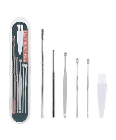 6 Pcs Stainless Steel Ear Wax Removal Kit - Portable Earwax Cleaning Tool Set for Humans - Buy Online on GoSupps.com