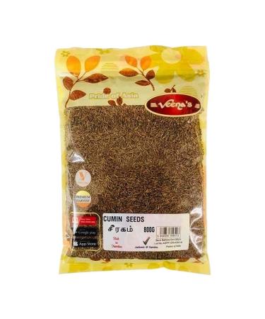 Veenas|Cumin Seed | Jeera cumin seeds | Indian Origin cumin seeds | Natural Cumin Seeds | Natural Without Additives Vegan |800gm Cumin 800G-P1