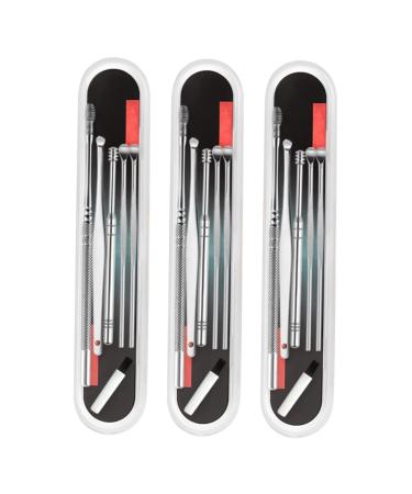 Healifty 3 Sets 6-Piece Ear Cleaning Set Cleaning Kits Lipgloss Set Cosmetology Kit Ear Wax Removal Kits Earwax Remover Ear Curette Ear Wax Cleaner Ear Cleaning Tools Set Ear Wax Scoop Kit