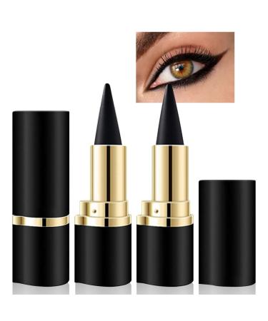 KHDULQ 2 pieces matte quickdrying eyeliner kajal pen waterresistant eyeliner stick pencil for daily makeup longlasting eye makeup for longlasting eye shadow black