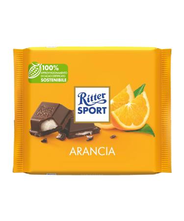 Ritter Sport Chocolate Orange 100g (Pack of 12) 12 x 100g Orange 12 x 100g