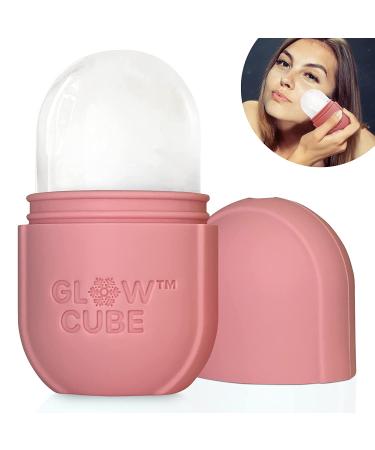 Glow Cube Ice Roller - Reusable Facial Treatment for Brightening Skin & Reducing Puffiness (Pastel Pink) - Buy Online on GoSupps.com