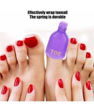  TMISHION 5Pcs Nail Gel Remover Tweezers 5pcs Acrylic Plastic Tweezers for UV Gel Polish Remover for Fingers and Nails (Purple) - Buy Online on GoSupps.com