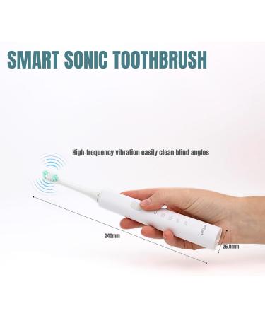 Sonic Whitening Electric Toothbrush - 5 Modes Smart Timer Exceptional Plaque Removal Rechargeable & IPX7 Waterproof - Shop Internationally - Buy Online on GoSupps.com