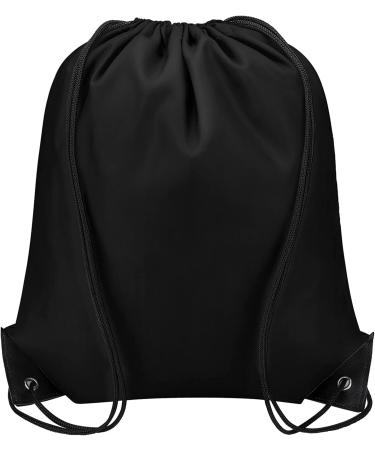 Vorspack Drawstring Backpack 10-Piece Set - Perfect for Parties, Gym, Sports, and Travel - Black - Buy Online on GoSupps.com