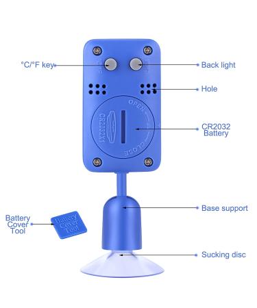 Reptile Thermometer Reptile Thermometer and Humidity Gauge Digital Reptile Thermometer and Hygrometer  - Buy Online on GoSupps.com