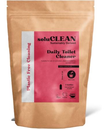 Soluclean Starter Kit Daily Toilet Cleaner 1 Litre Reusable Bottle and One Packet of 10 Sachets Plastic Free Cleaning - Buy Online on GoSupps.com