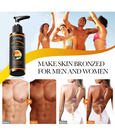 Moisturizing Tanning Oil - Hydrating Tan Enhancer Quick Drying Body Oil for a Natural Copper Glow | 3.52 oz/100 mL - Buy Online on GoSupps.com