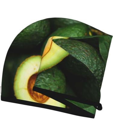 Super Absorbent Fresh Avocados Microfiber Hair Towel Wrap for Women | Quick Dry Coral Velvet Cap for Long Curly & Thick Hair - Buy Online on GoSupps.com