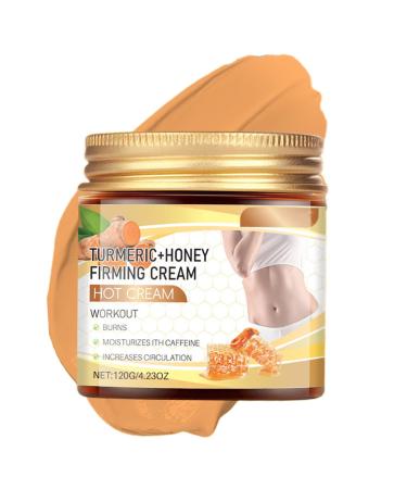 Cr me chaude au miel de curcuma cr me raffermissante pour le corps Stimulateur de sueur hydratant et amincissant durable pour la graisse de l'estomac et la cellulite la cellulite pour les cuisses