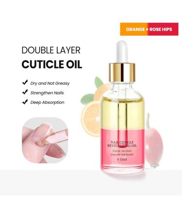 15ml Nail Oil Cuticle with Vitamin E & B - Jojoba & Orange Rosehip Cuticle Oil for Dry Nails - Moisturizing & Repairing Formula - Buy Online on GoSupps.com