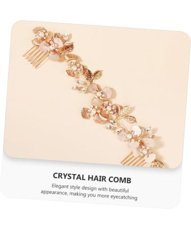 Ipetboom Pearl Rhinestone Couple Combs Tiara Hair Ribbons Clear Handbag Pearl Hair Comb Crystal Headpiece Women Hair Comb Hairband Bride Hair Comb Headband Hair Accessory Miss The Flowers - Buy Online on GoSupps.com