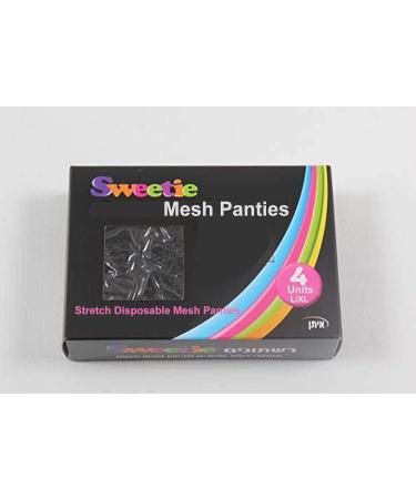 Sweetie Stretch Disposable Mesh Panties - Black XL (4 Units) - Buy Online on GoSupps.com