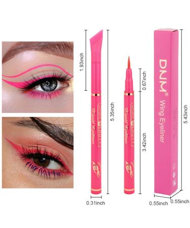 Pink Coral Liquid Wing Eyeliner Stamp Set - Waterproof Colored Eye Liners 2Pcs Pack - Buy Online on GoSupps.com