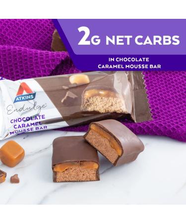Atkins Endulge Chocolate Caramel Mousse Bar (5 Bars) - Keto-Friendly - Buy Online on GoSupps.com
