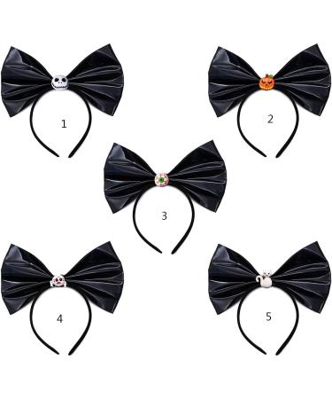 TQUXNGA Halloween Big Headbands Pumpkin Skull Hair Hoop Masquerade Party Christmas for Creative Gothic Hair Accessories Ghost - Buy Online on GoSupps.com