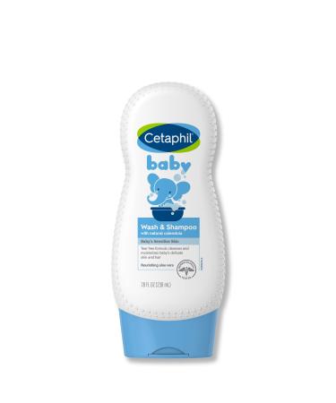 Cetaphil Baby Wash and Shampoo with Organic Calendula 7.8 Ounce 230 ml (Pack of 1) Shampoo and Body Wash