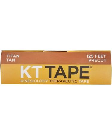 KT Tape PRO Extreme Therapeutic Elastic Kinesiology Sports Tape - 125ft Roll - 150 Pre-Cut 10x2 Inch I-Strips - Waterproof & Breathable - Professional Choice (Titan Tan) - Buy Online on GoSupps.com