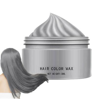 Hair Color Wax30ml Temporary Color Washable Color Mud Styling Cream for Teens Festivals Parties Cosplay Gray F - Buy Online on GoSupps.com