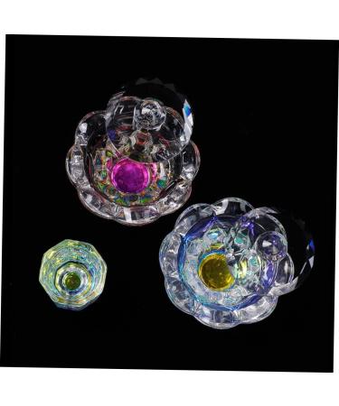 Beaupretty Nail Supply crystal cup liquid cup monomer container cup with lid dipping dish cleaning acrylic dappen dish dish plate Glass Manicure Clear Dish - Buy Online on GoSupps.com